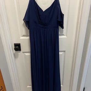 Navy blue maxi dress